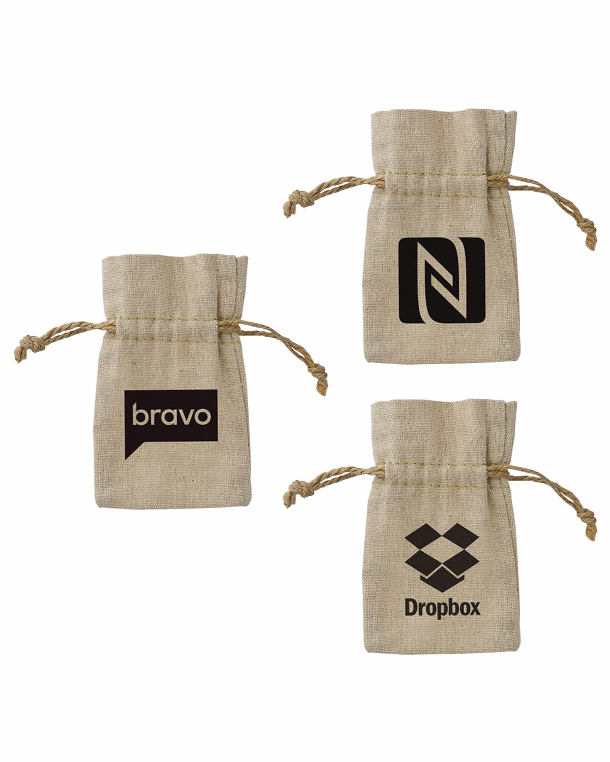 Custom 3" x 5" Linen Bag