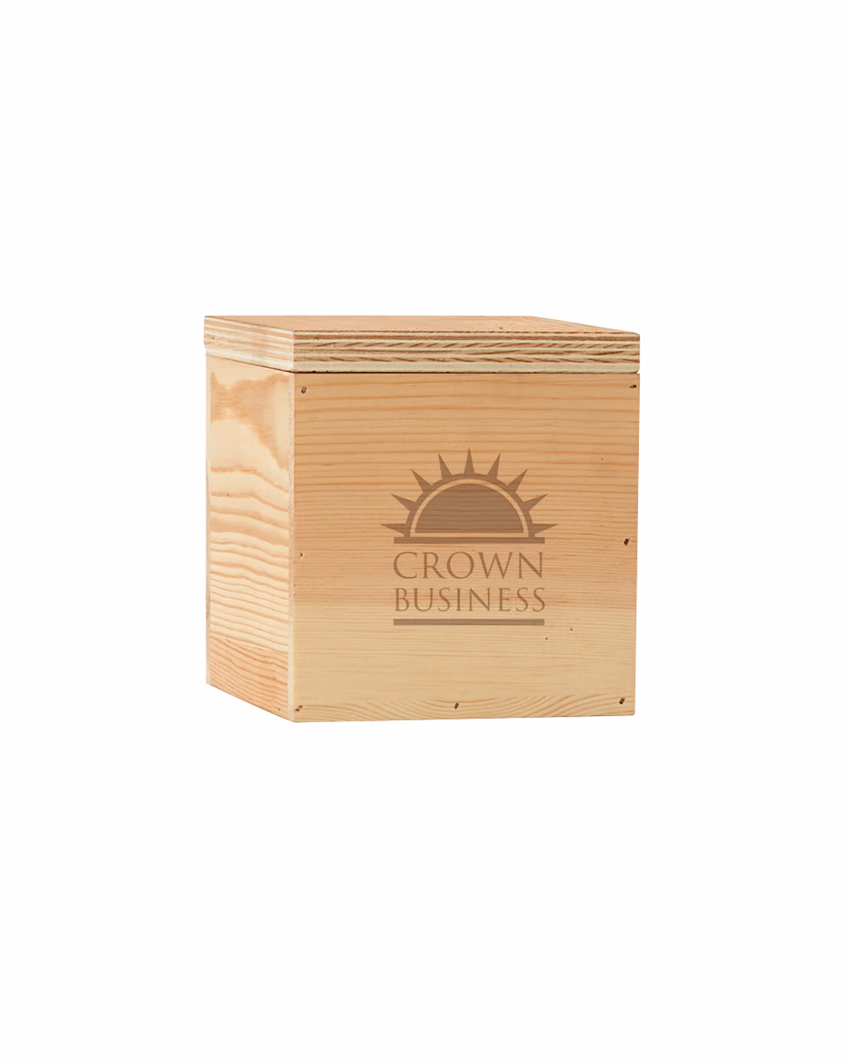 Custom 4" x 4" Small Square Wooden Box 3