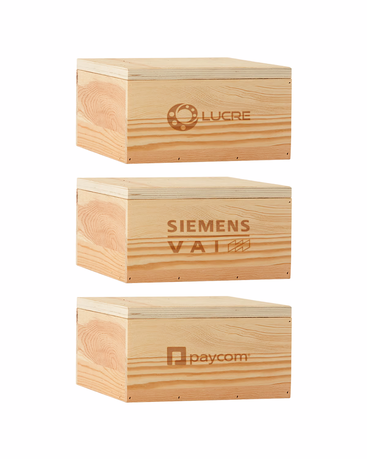 Custom 8" x 8" x 3.5" Large Square Wooden Box