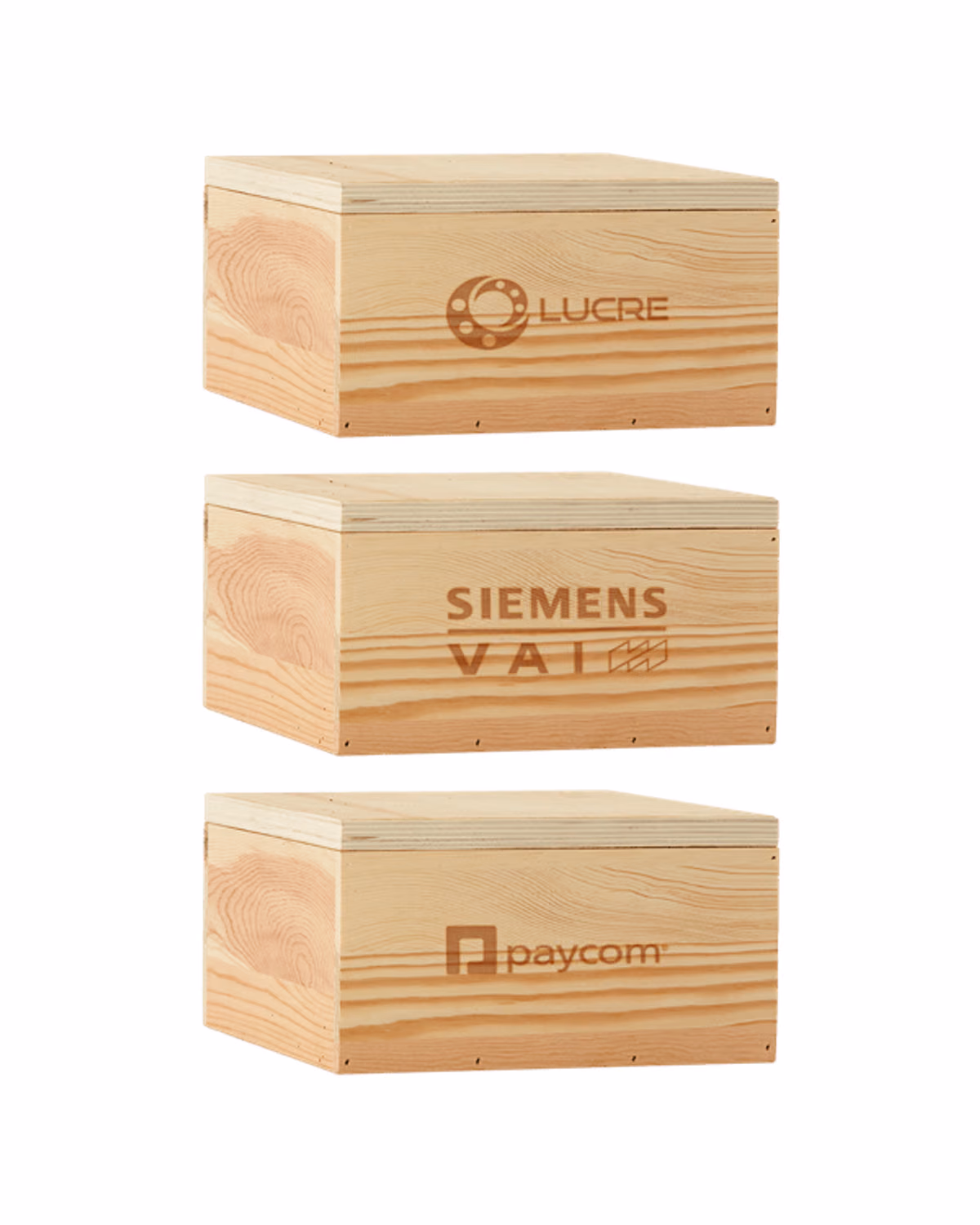 Custom 8" x 8" x 3.5" Large Square Wooden Box 2