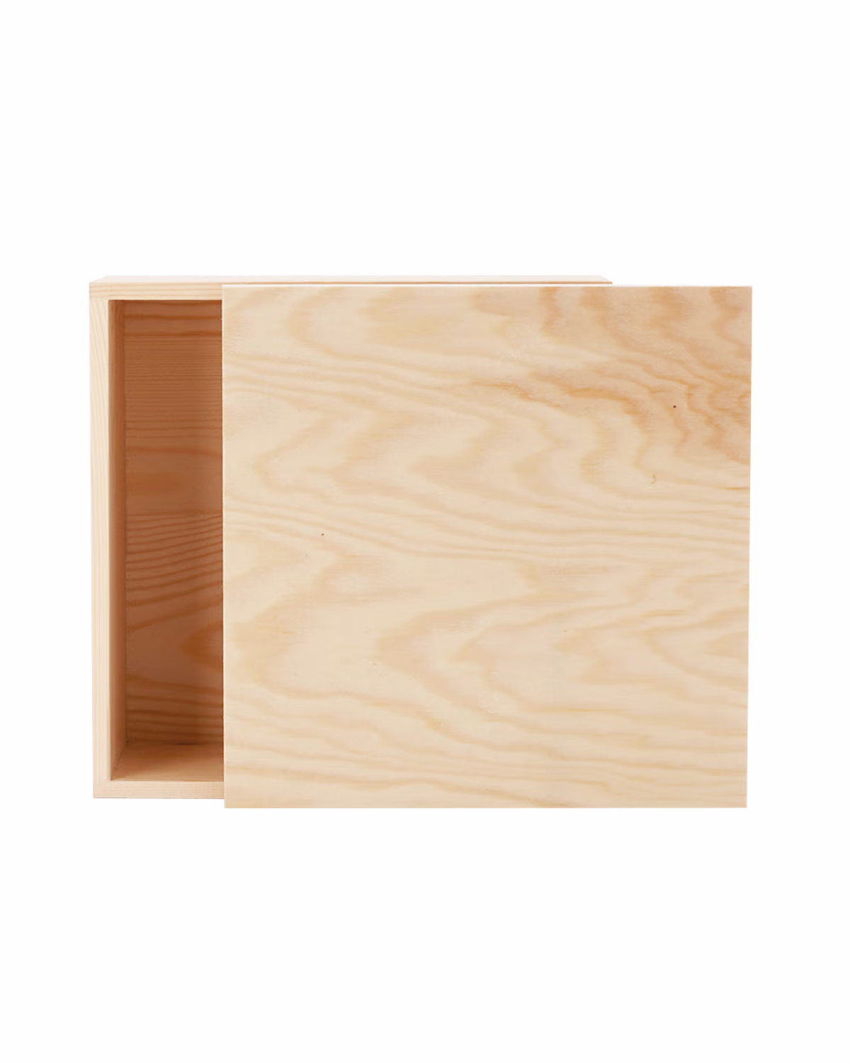 Custom 8" x 8" x 3.5" Large Square Wooden Box 4