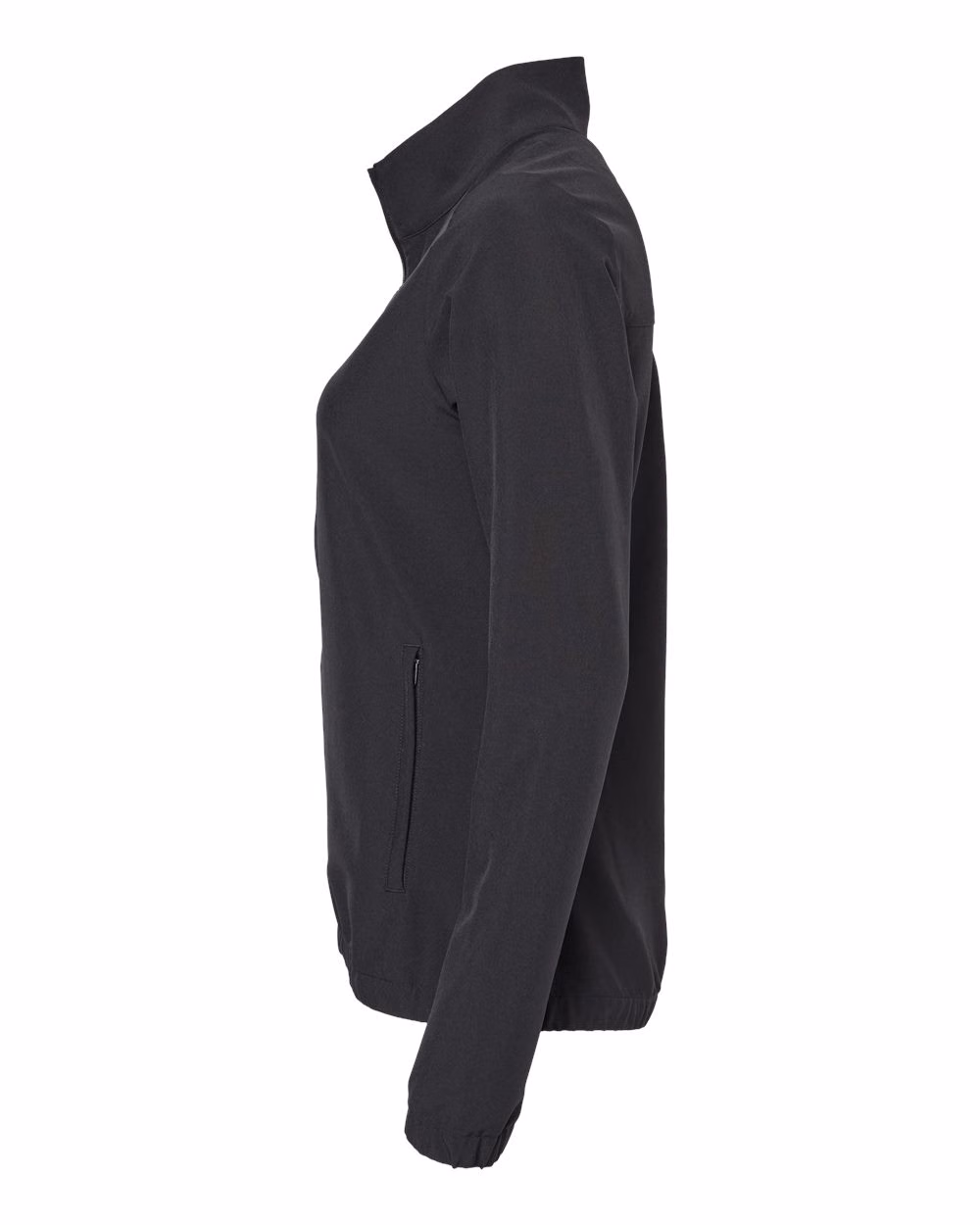 Custom Adidas Women's Wind Resistant Full-Zip Jacket Black/ Black direct side