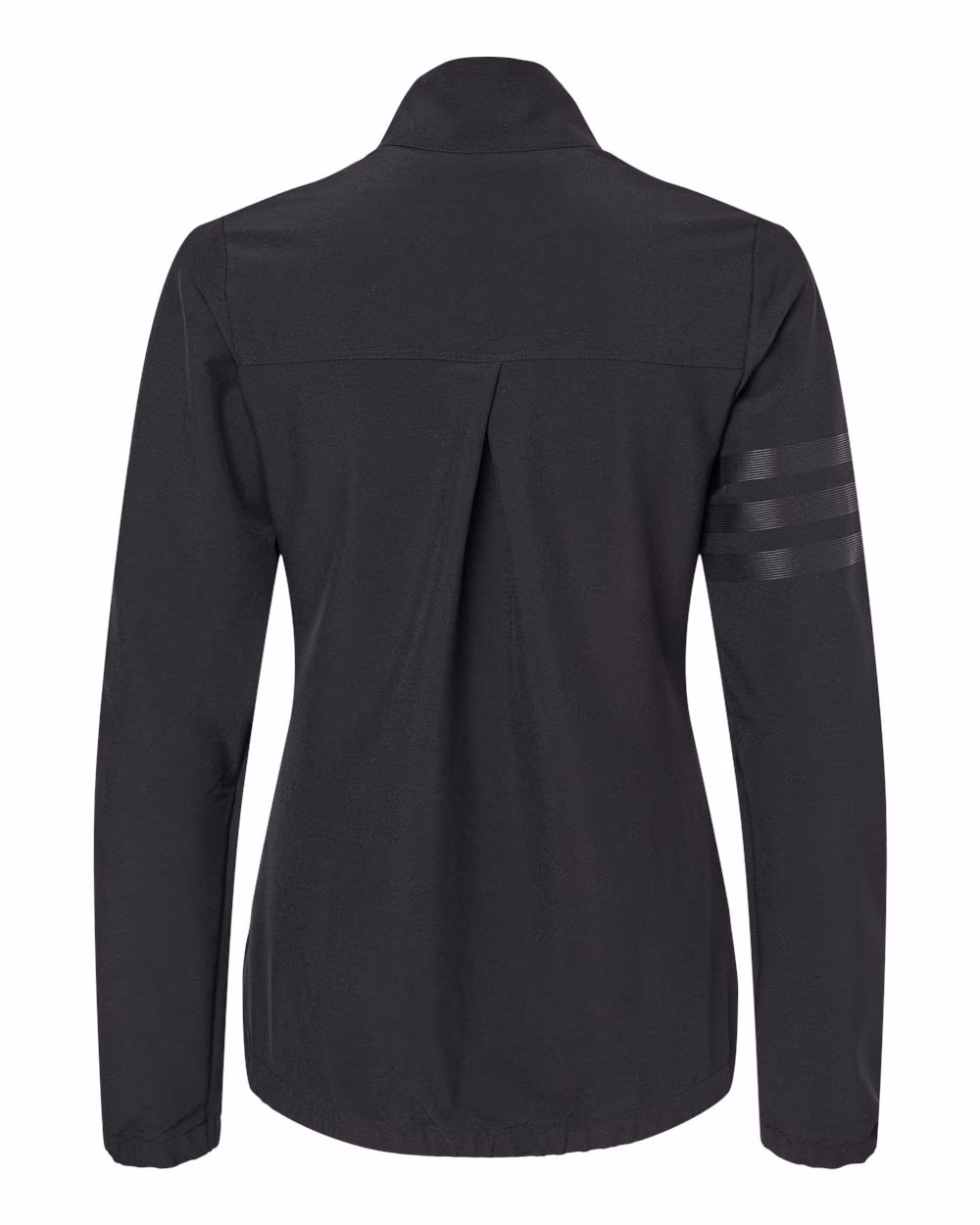 Custom Adidas Women's Wind Resistant Full-Zip Jacket - Black/ Black flat back