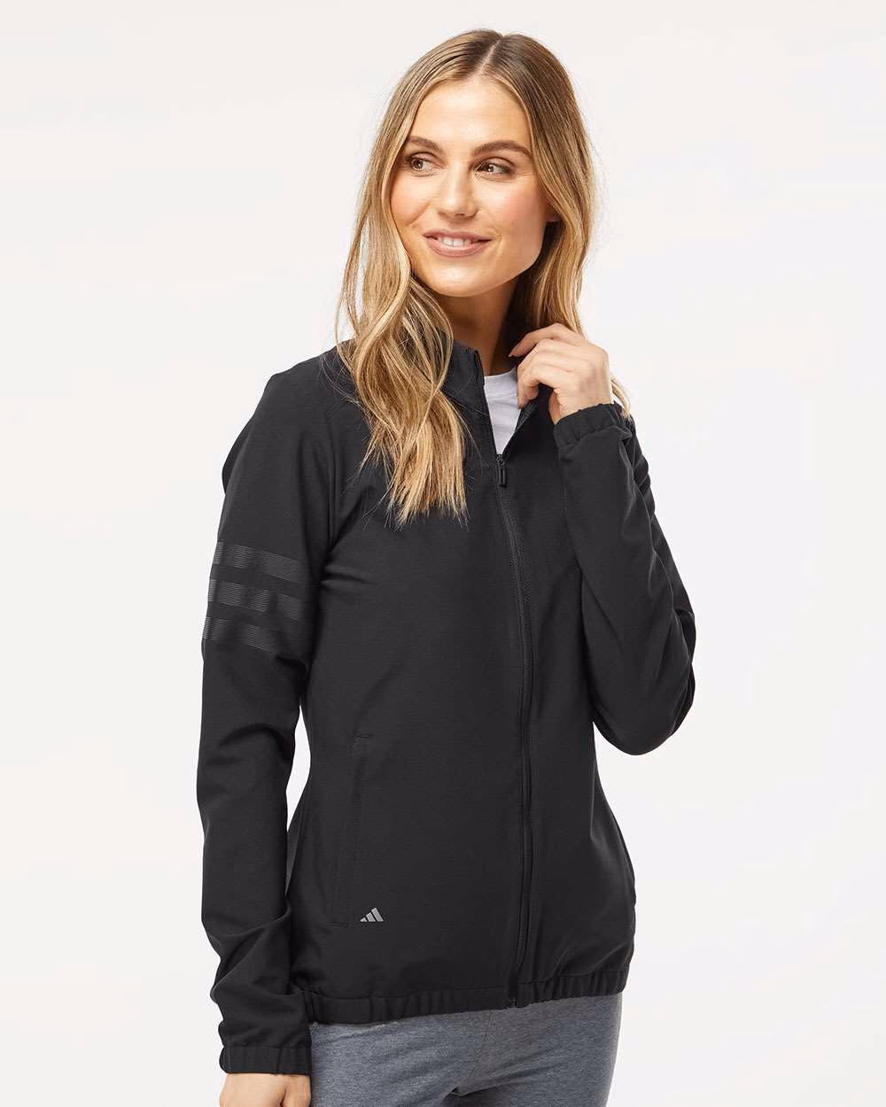 Custom Adidas Women's Wind Resistant Full-Zip Jacket