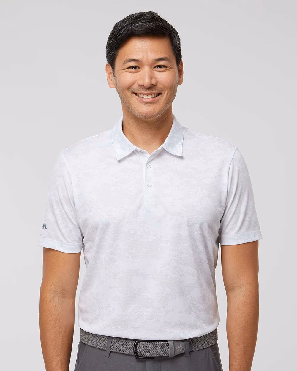 Custom Adidas Men's All Over Camo Print Polo