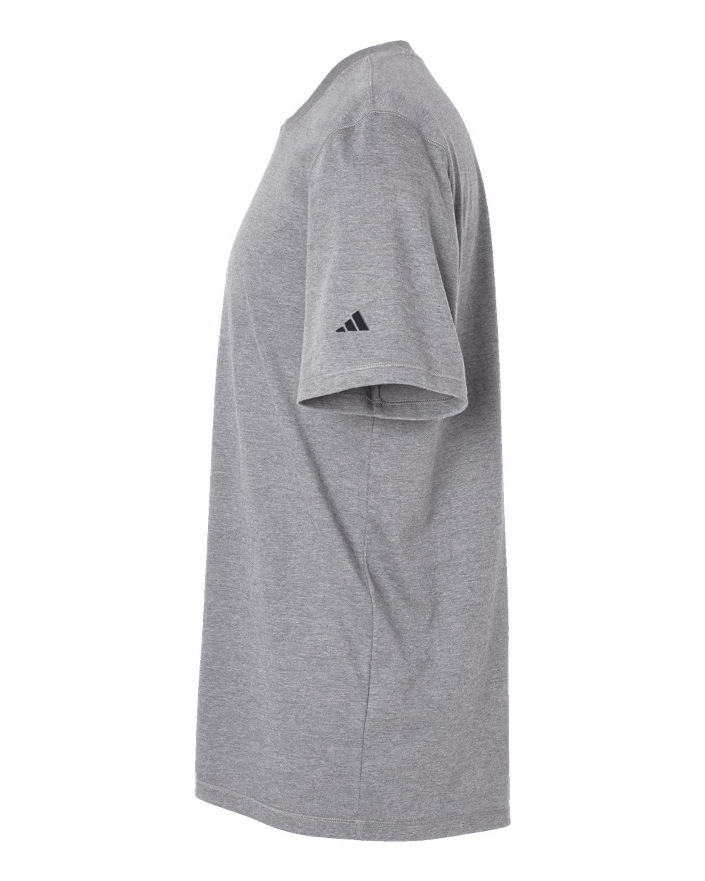Custom Adidas Men's Blended T-Shirt Medium Grey Heather direct side