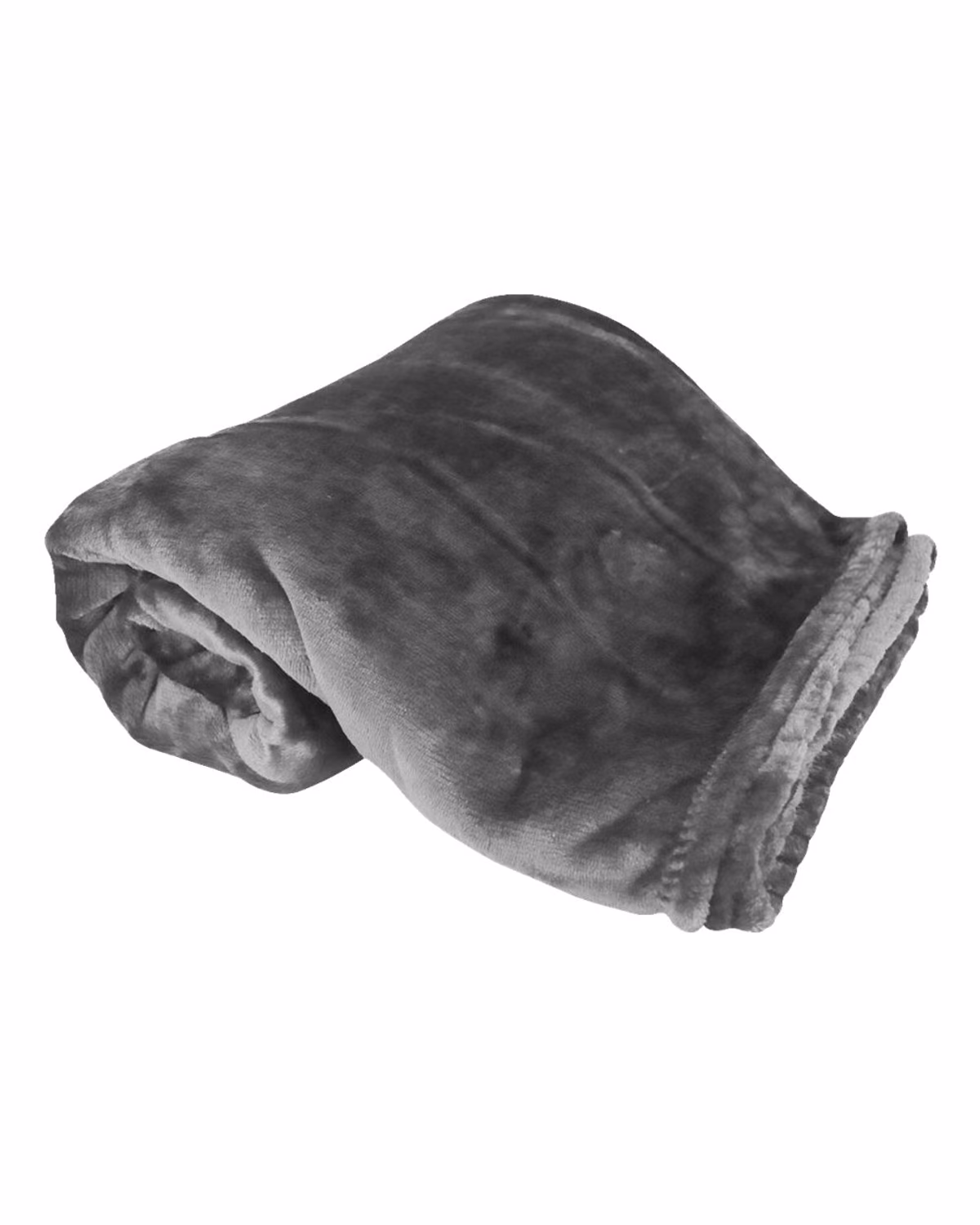 Custom Alpine Fleece Oversized Mink Touch Luxury Blanket - Grey - front