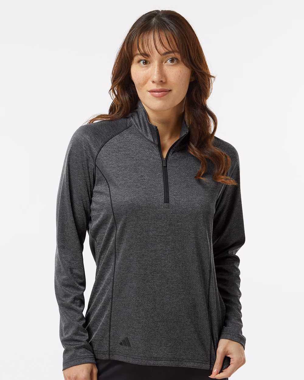 Custom Adidas Women's Space Dyed Quarter-Zip Pullover