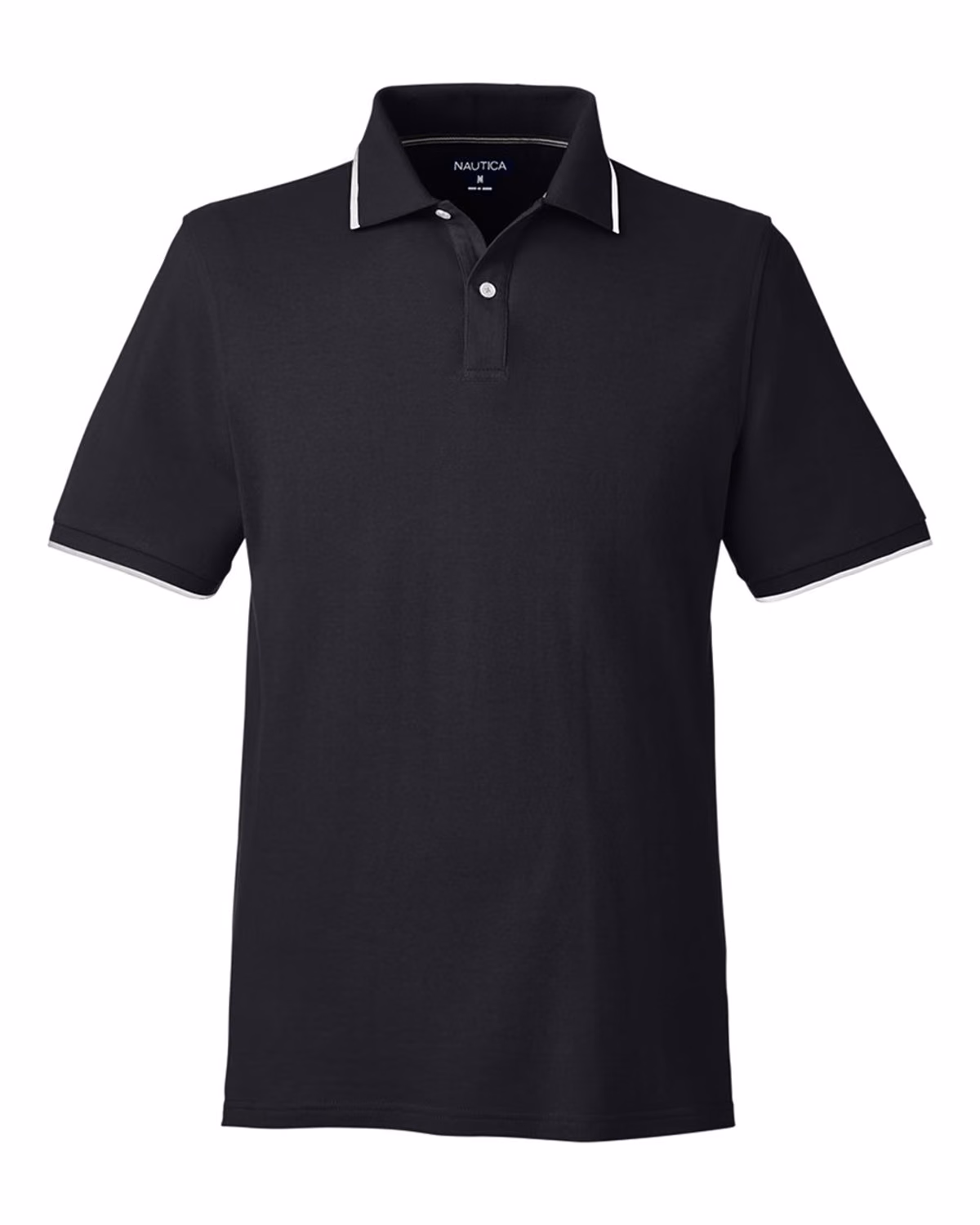 Custom Nautica Men's Deck Polo - Black - front