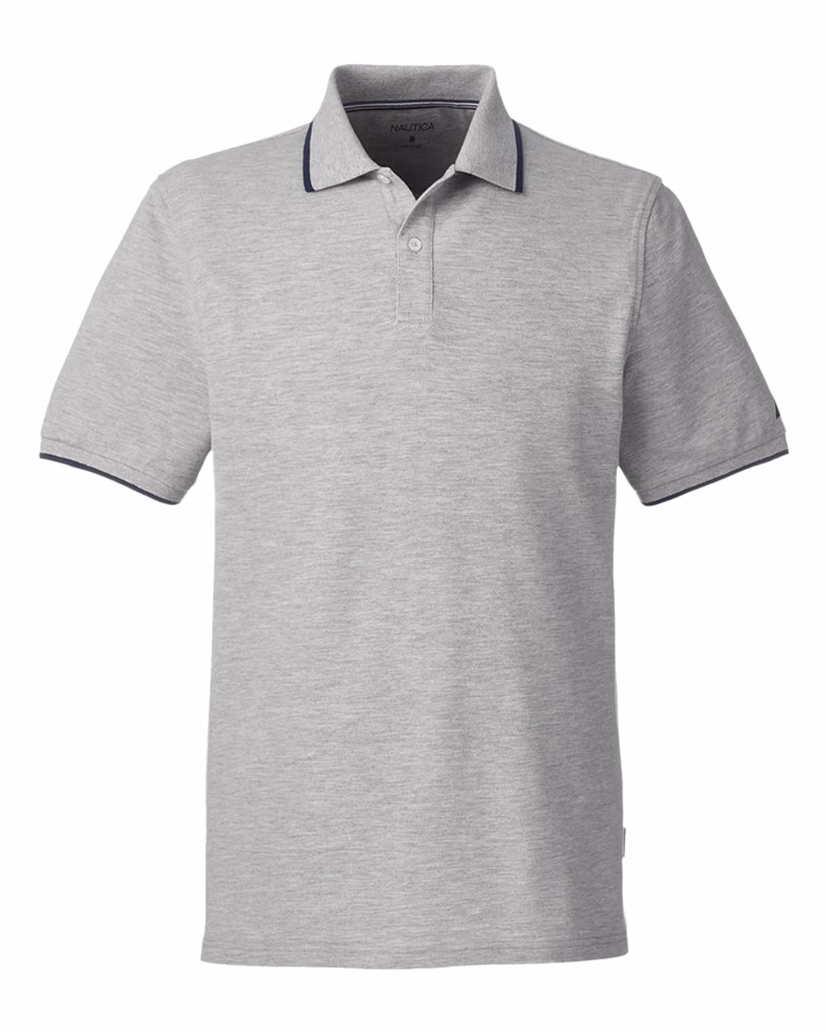 Custom Nautica Men's Deck Polo - Oxford Heather - front