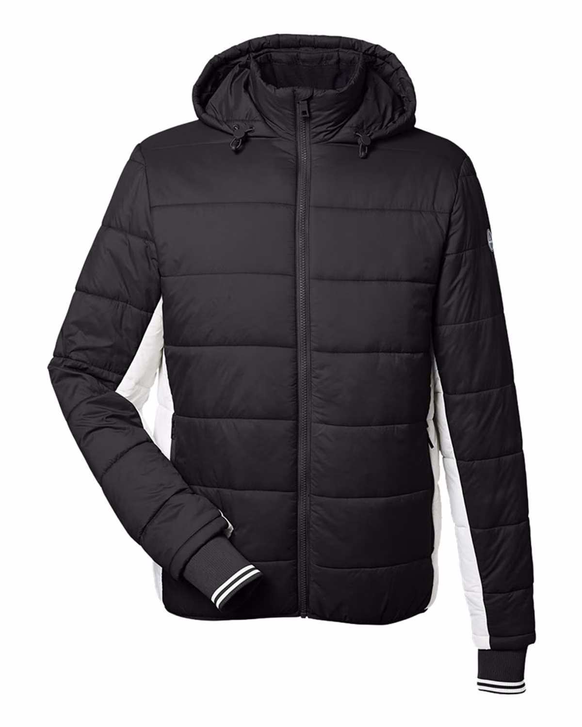 Custom Nautica Men's Nautical Mile Hooded Puffer Jacket