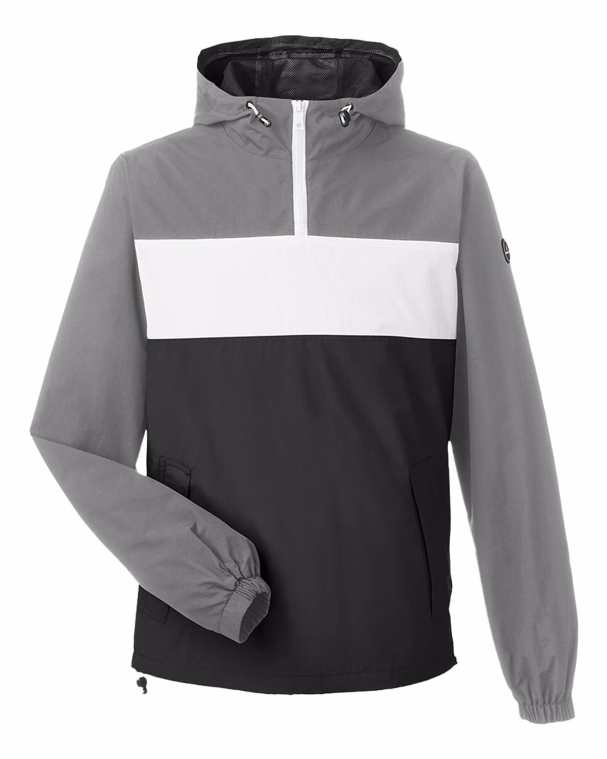 Custom Nautica Unisex Windward Anorak Hooded Quarter-Zip Jacket