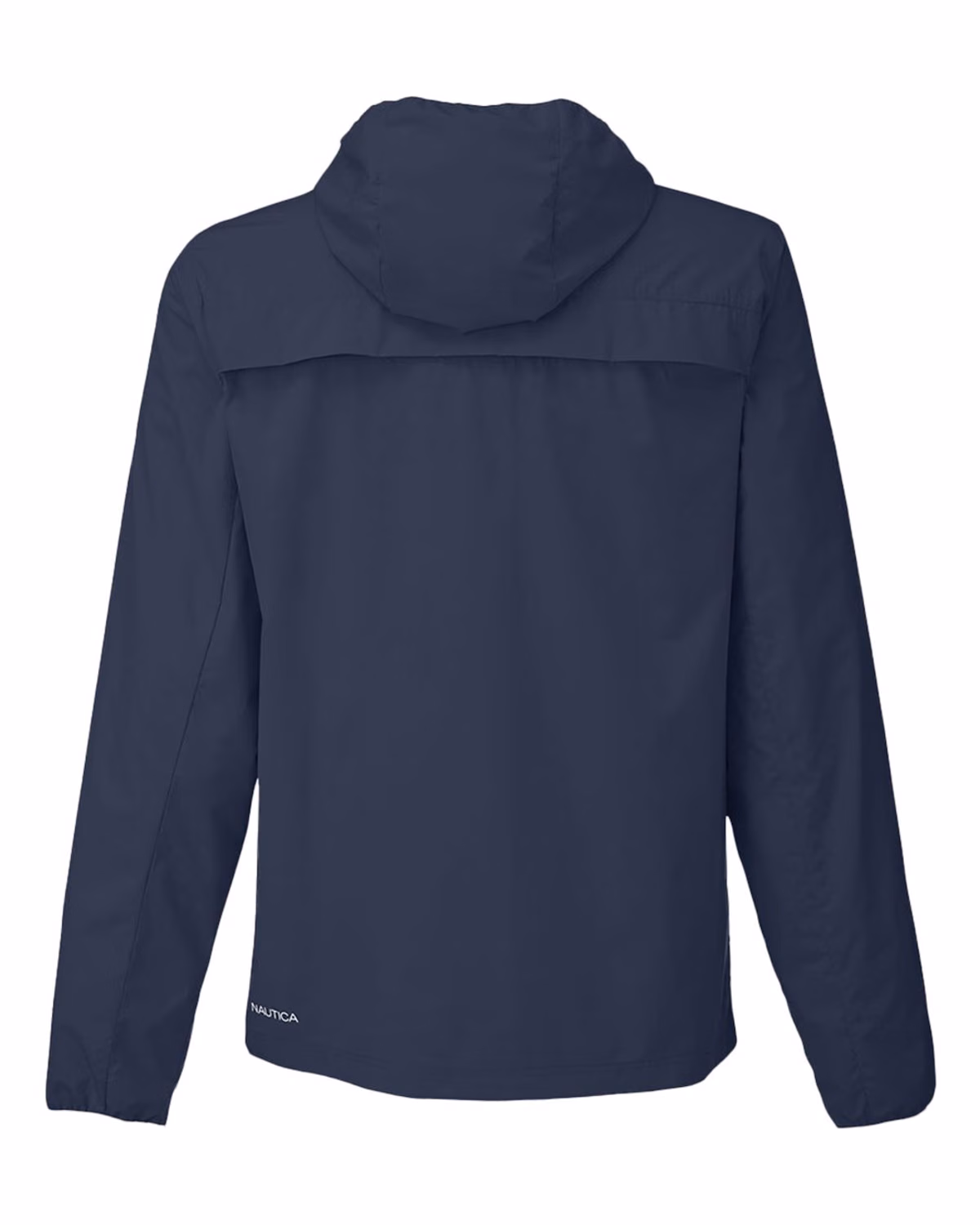 Custom Nautica Men's Stillwater Hooded Windbreaker - Navy - back