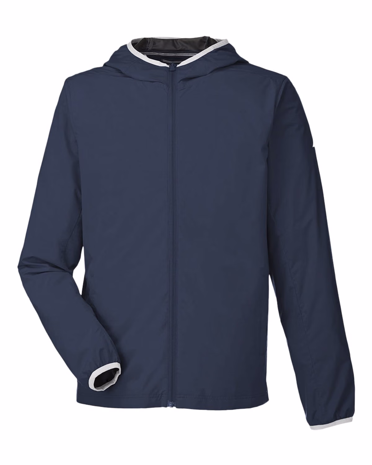 Custom Nautica Men's Stillwater Hooded Windbreaker - Navy - front