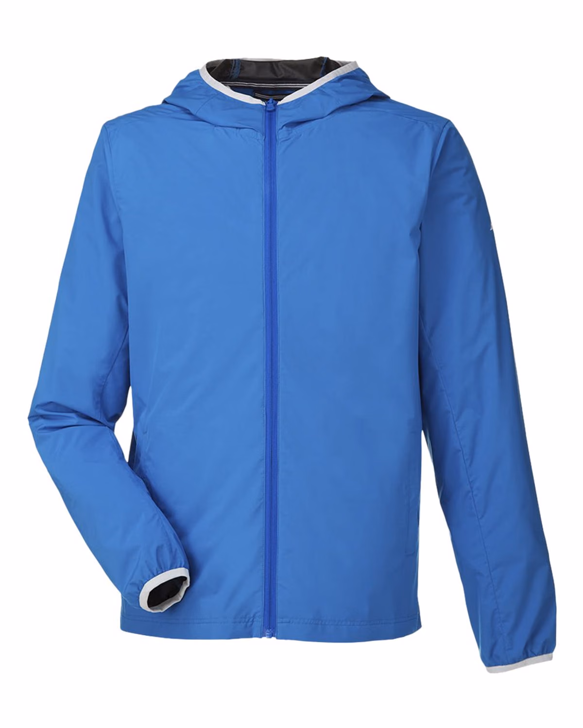 Custom Nautica Men's Stillwater Hooded Windbreaker - Royal - front