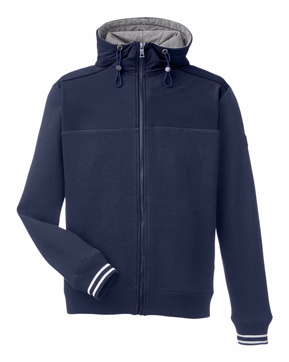 Custom Nautica Men's Navigator Fleece Hooded Full-Zip Jacket