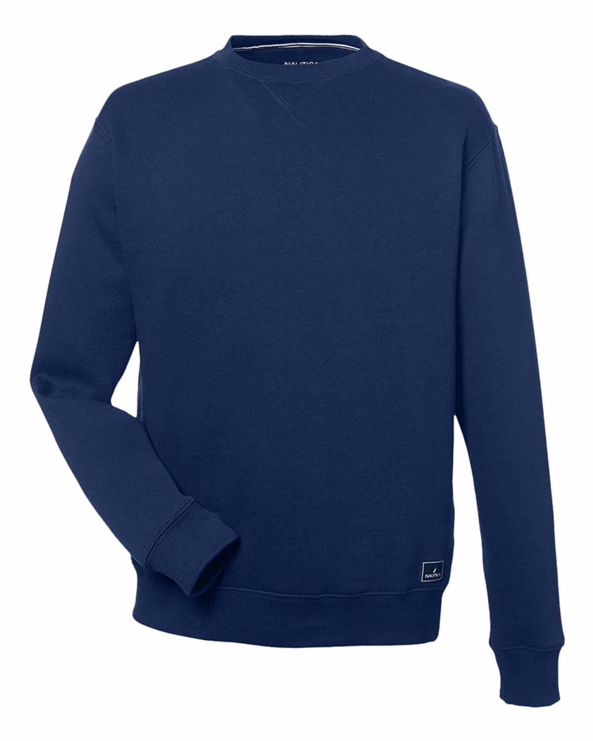 Custom Nautica Unisex Anchor Fleece Crewneck Sweatshirt - Navy - front