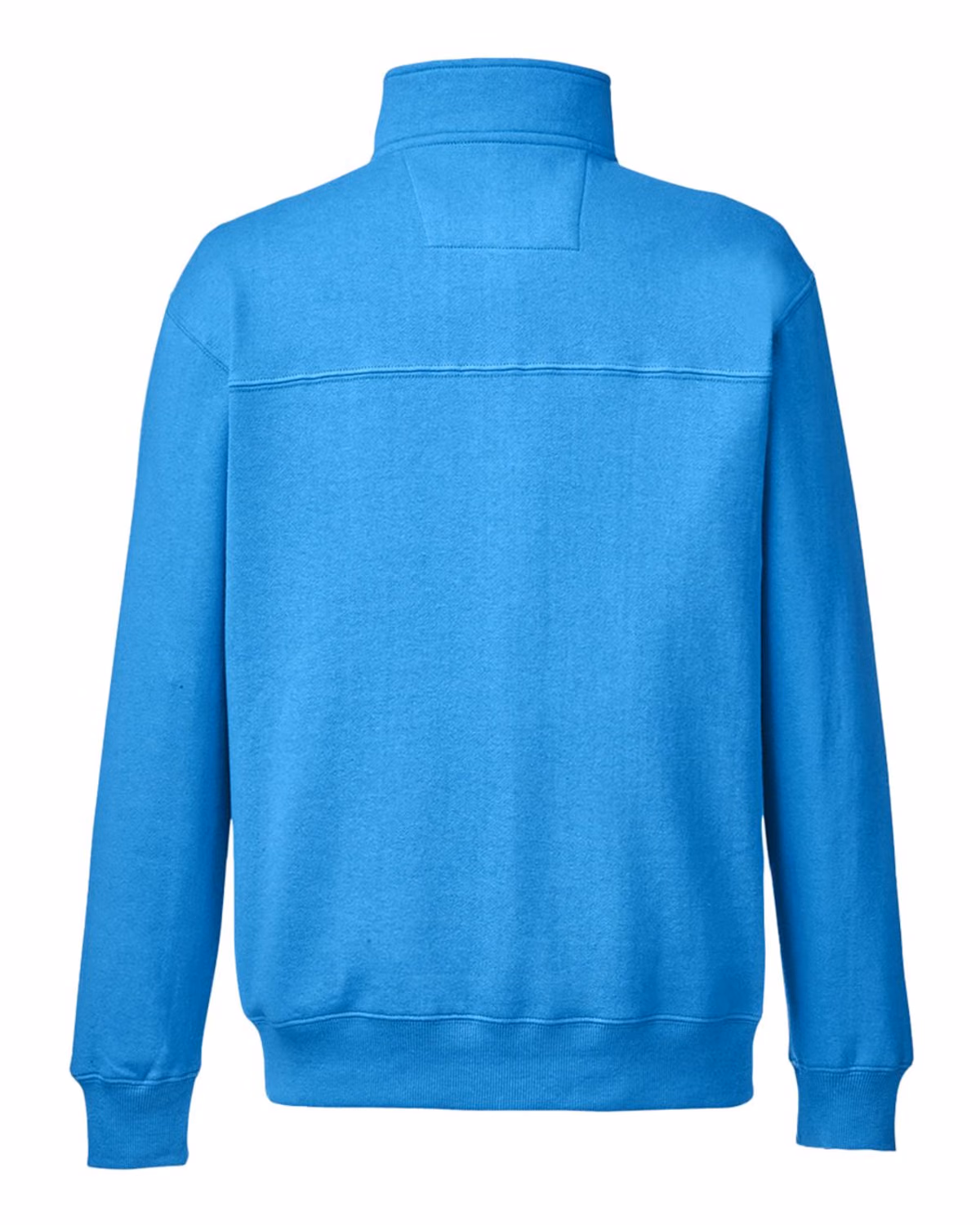 Custom Nautica Men's Anchor Fleece Quarter-Zip Pullover - Azure Blue - back