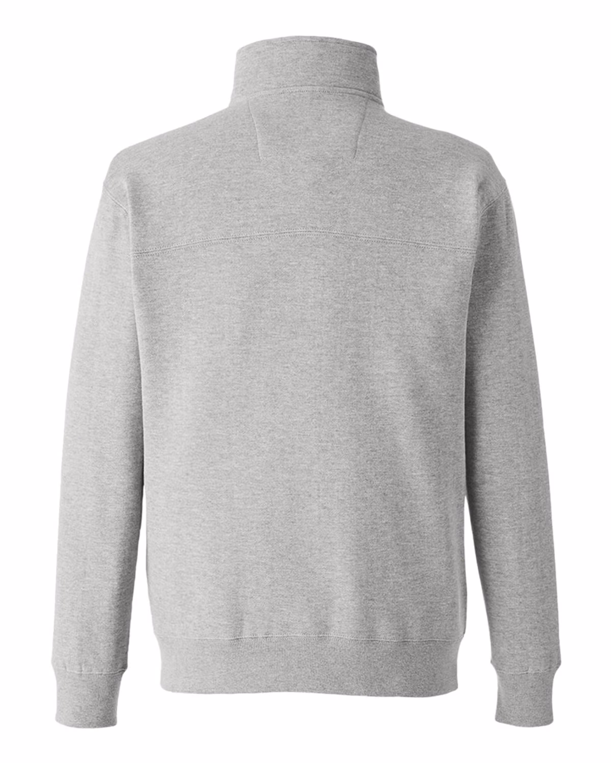 Custom Nautica Men's Anchor Fleece Quarter-Zip Pullover - Oxford Heather - back