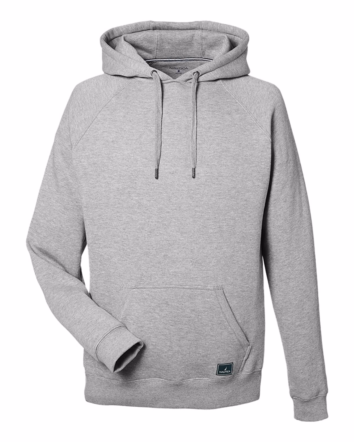 Custom Nautica Unisex Anchor Fleece Hooded Sweatshirt - Oxford Heather - front