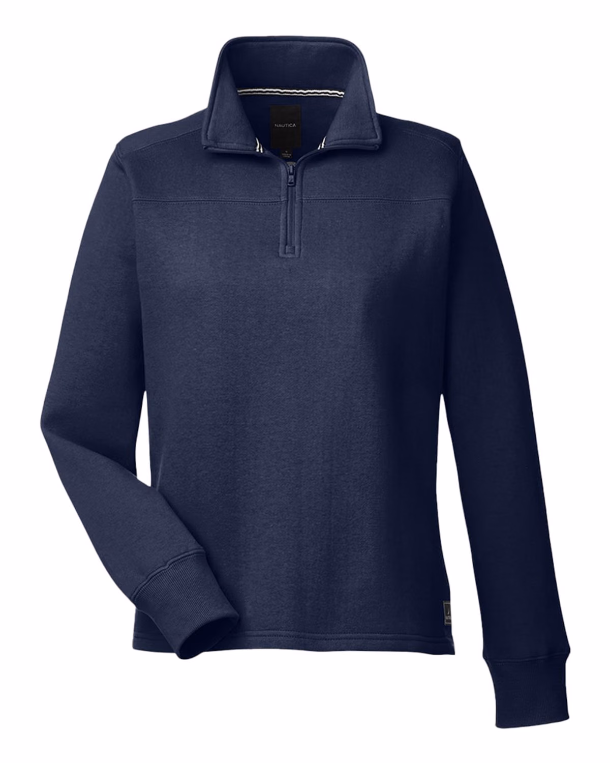 Custom Nautica Women's Anchor Fleece Quarter-Zip Sweatshirt - Navy - front