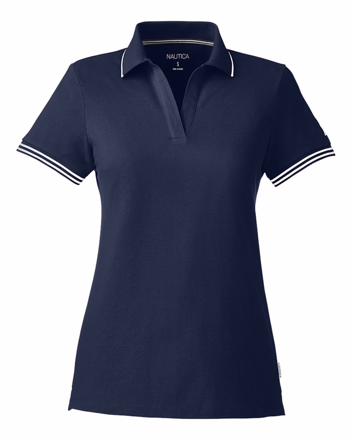 Custom Nautica Women's Deck Polo - Navy - front