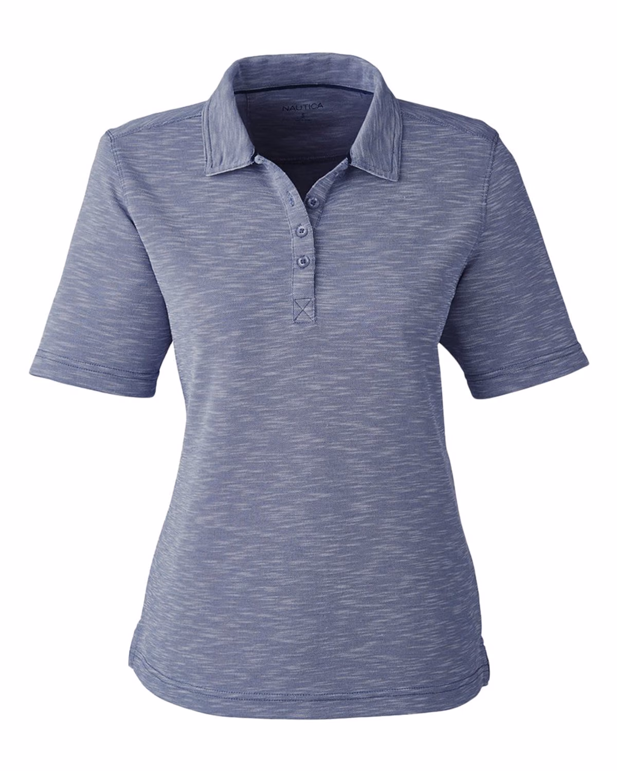 Custom Nautica Women's Sun Surfer Slub Polo - Vintage Navy - front