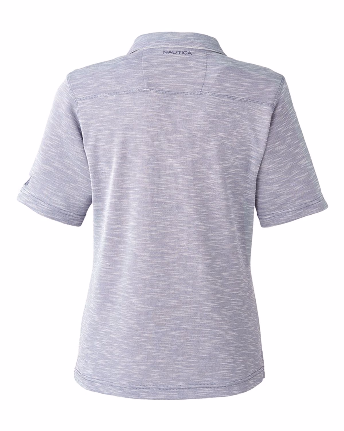 Custom Nautica Women's Sun Surfer Slub Polo - Vintage Pebble - back