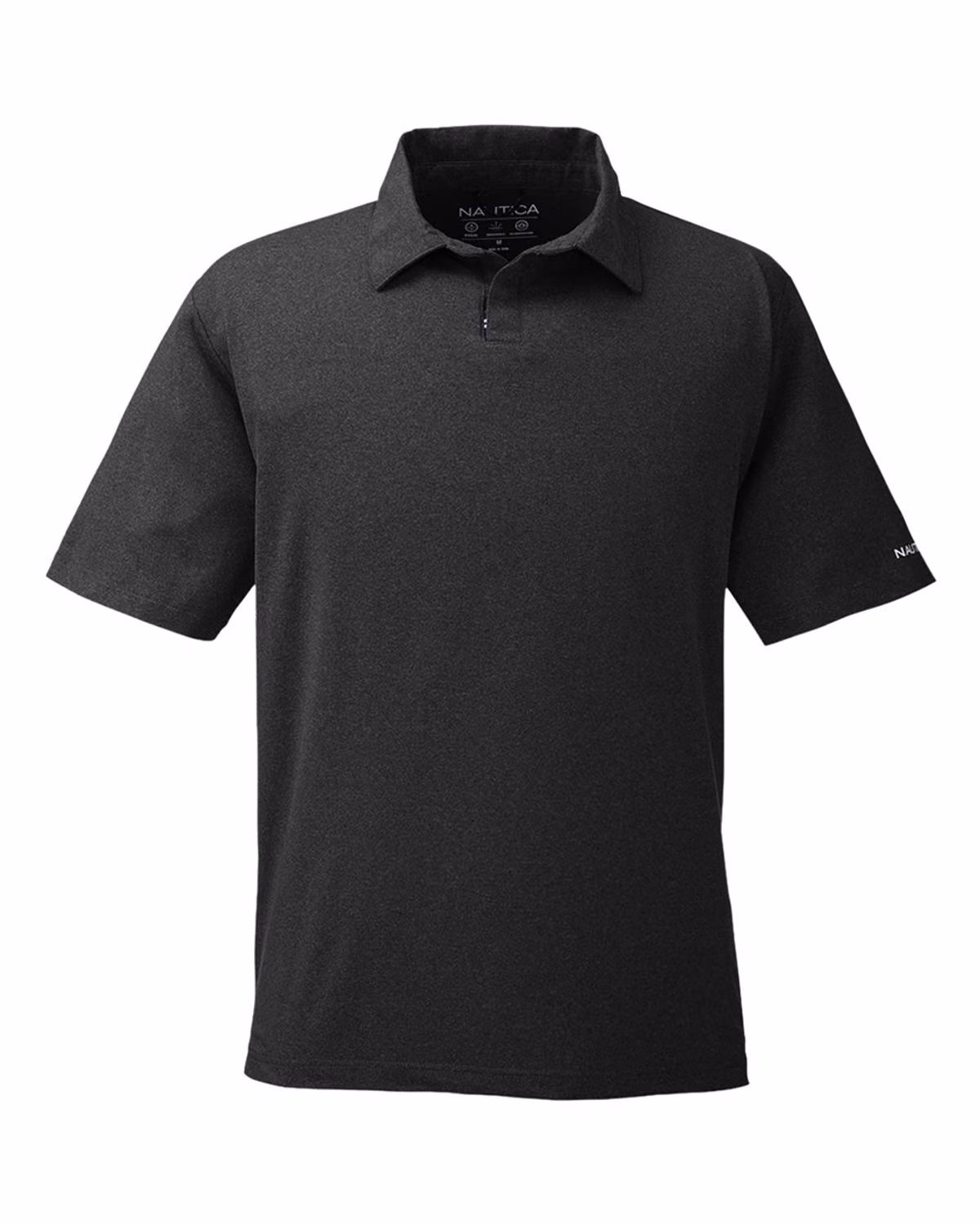 Custom Nautica Men's Saltwater Polo - Onyx - front