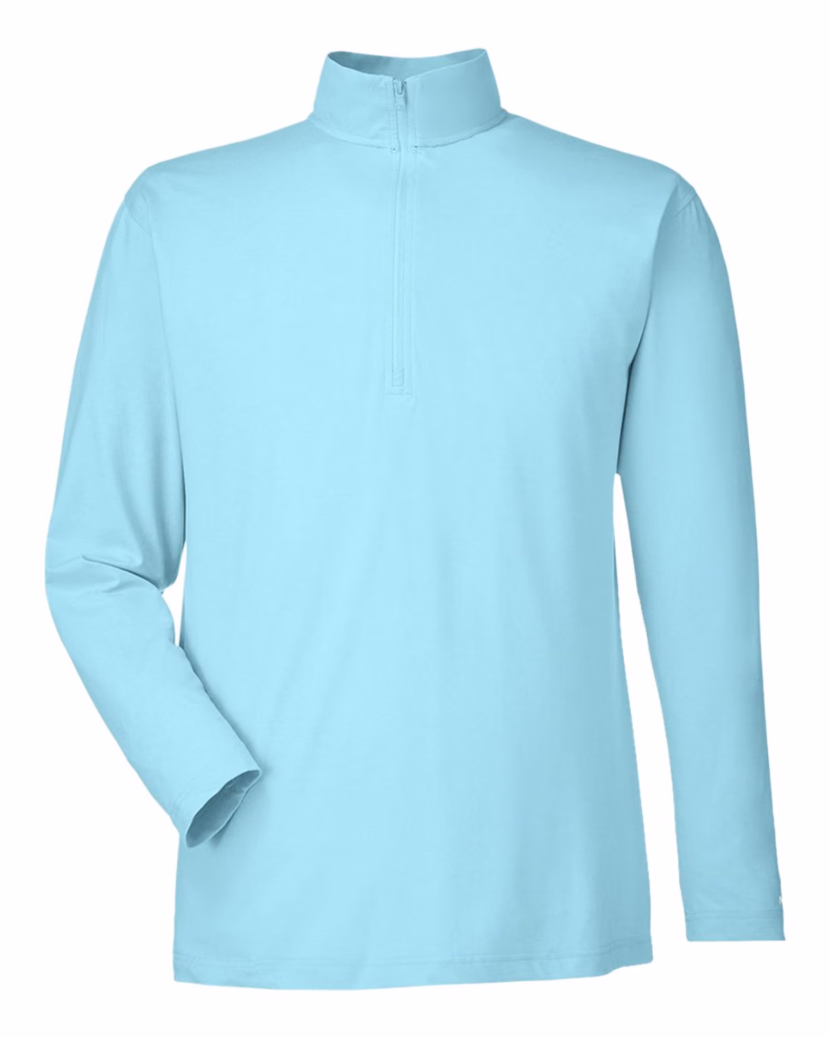 Custom Nautica Men's Saltwater Quarter-Zip Pullover - Sea Mist - front