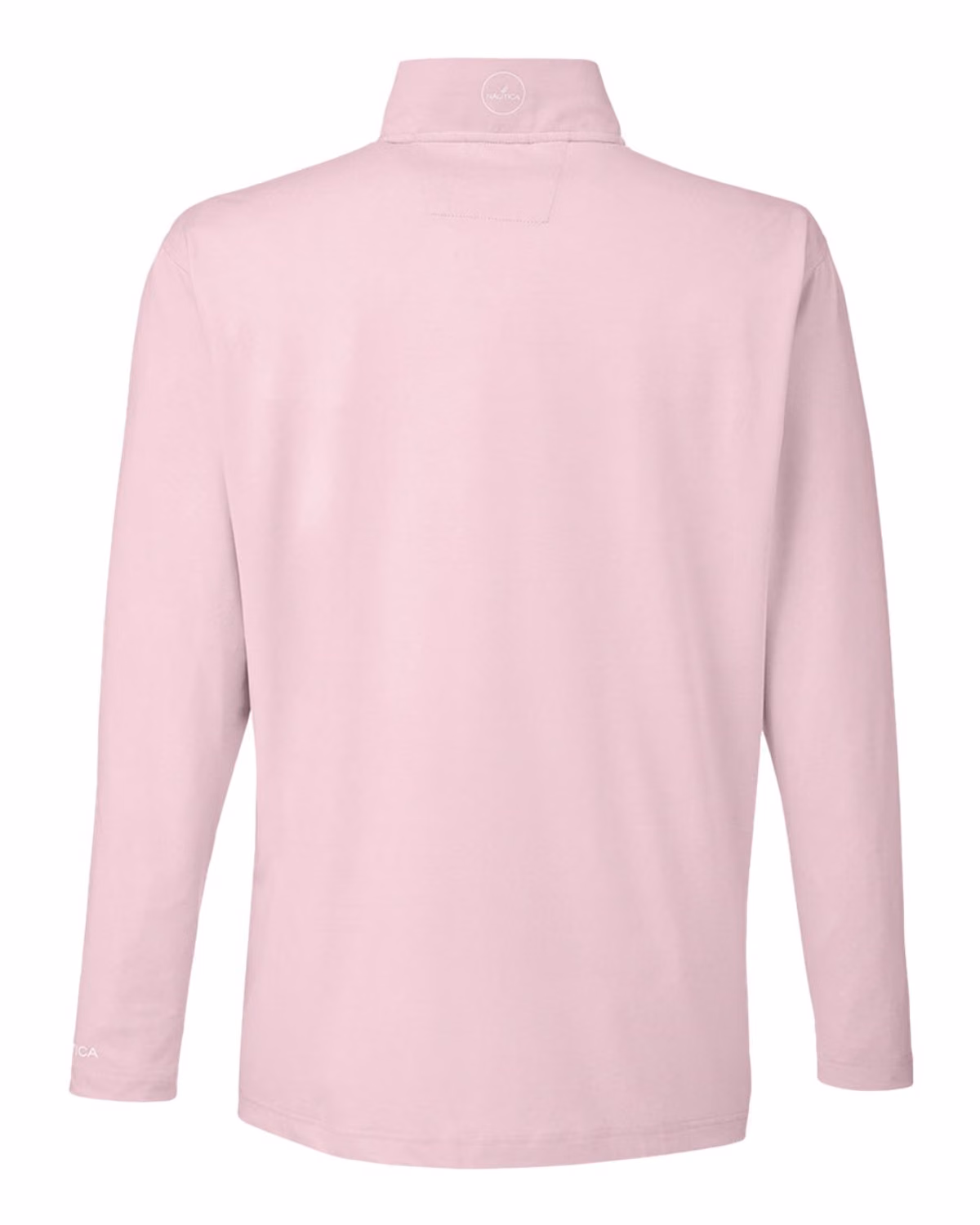 Custom Nautica Men's Saltwater Quarter-Zip Pullover - Sunset Pink - back