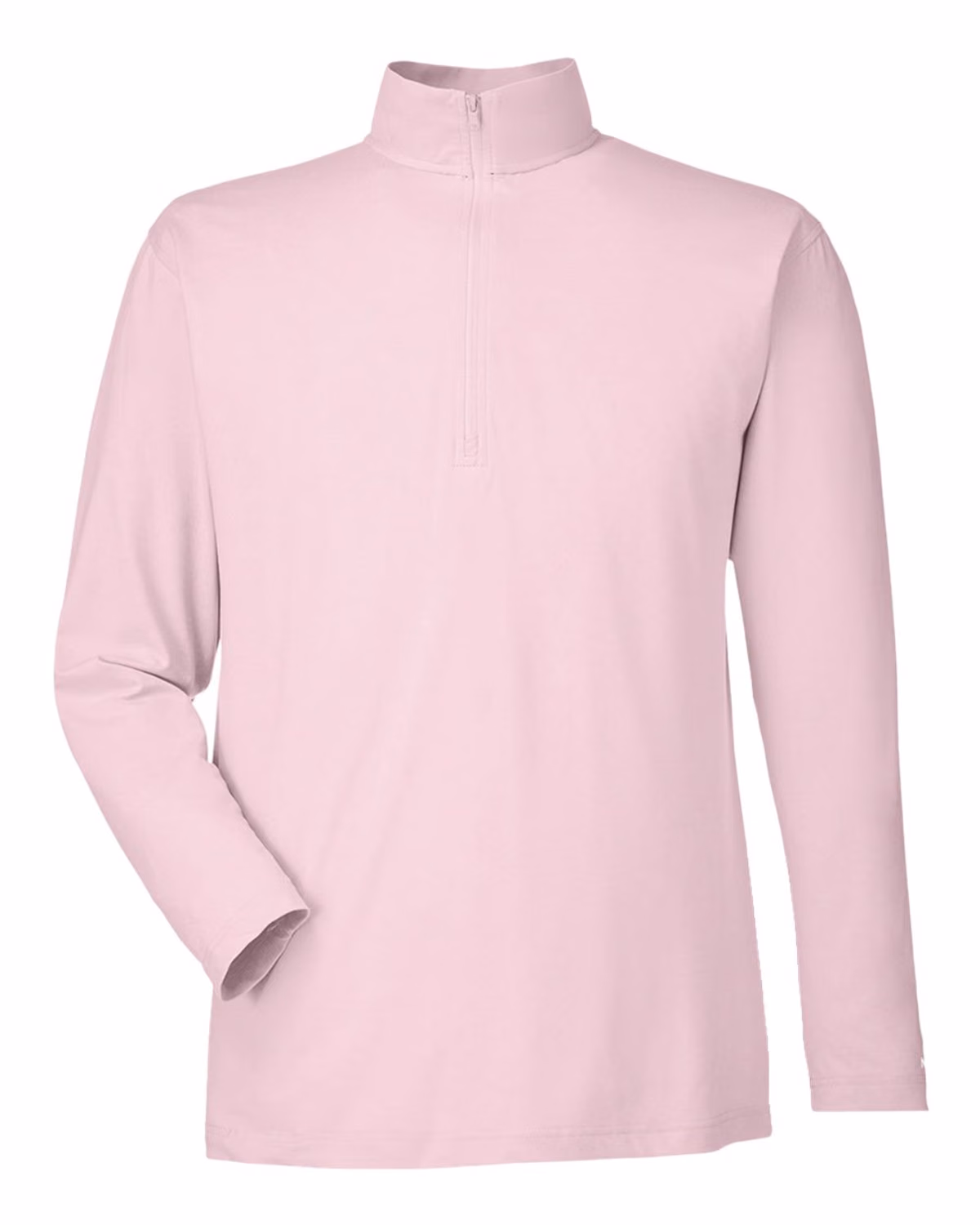 Custom Nautica Men's Saltwater Quarter-Zip Pullover - Sunset Pink - front