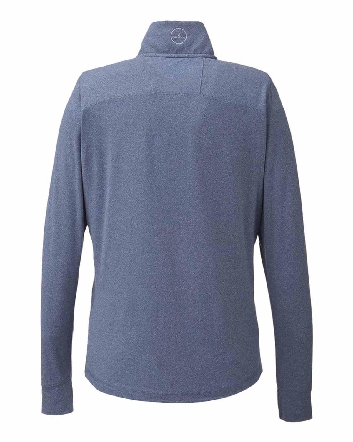 Custom Nautica Women's Saltwater Quarter-Zip Pullover - Faded Navy - back