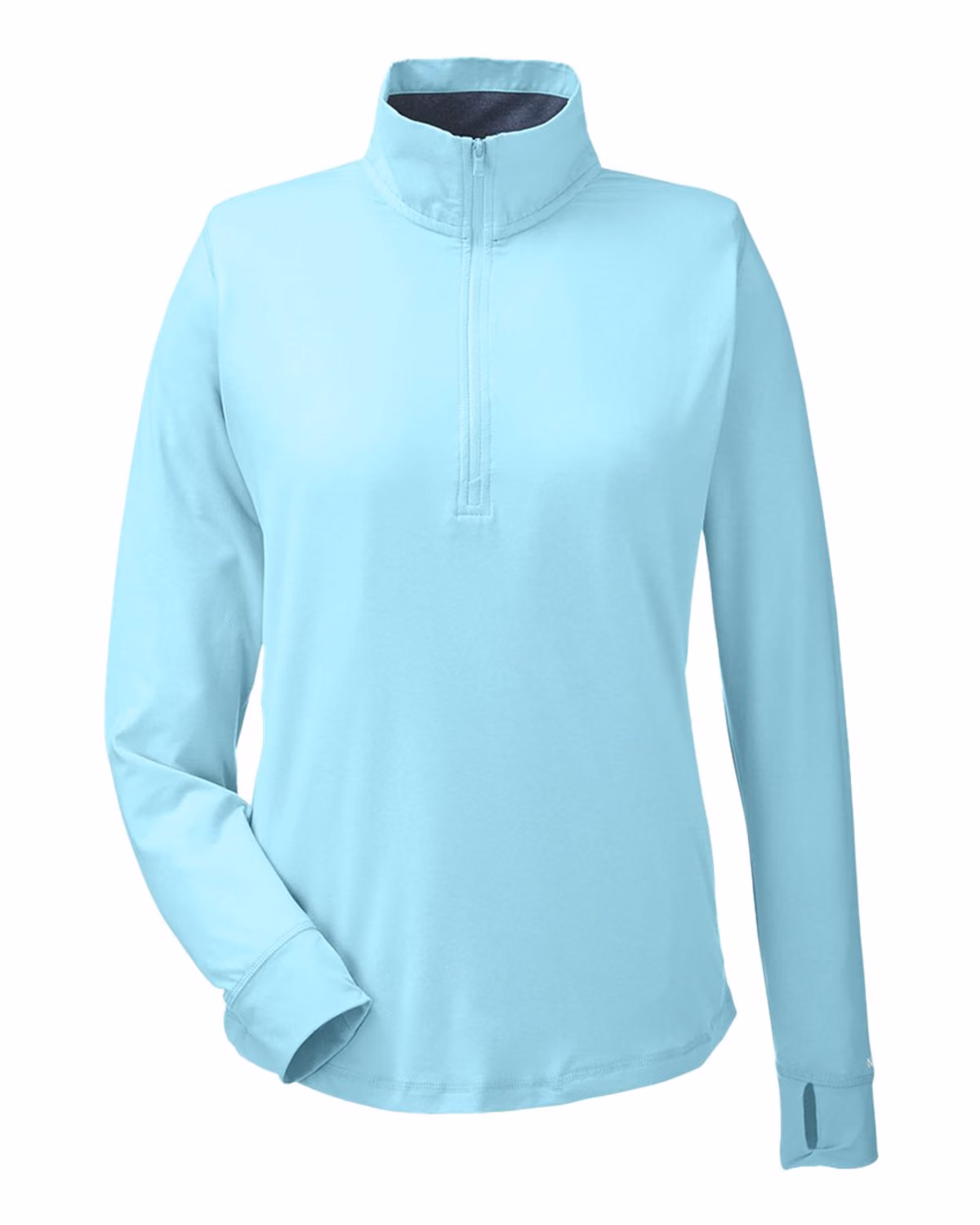 Custom Nautica Women's Saltwater Quarter-Zip Pullover - Sea Mist - front