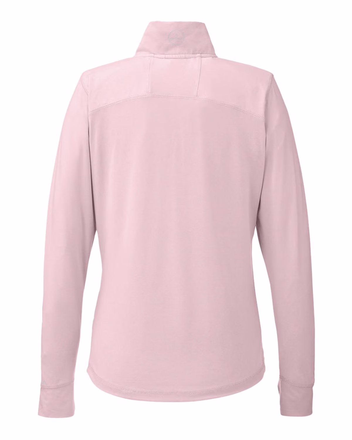 Custom Nautica Women's Saltwater Quarter-Zip Pullover - Sunset Pink - back
