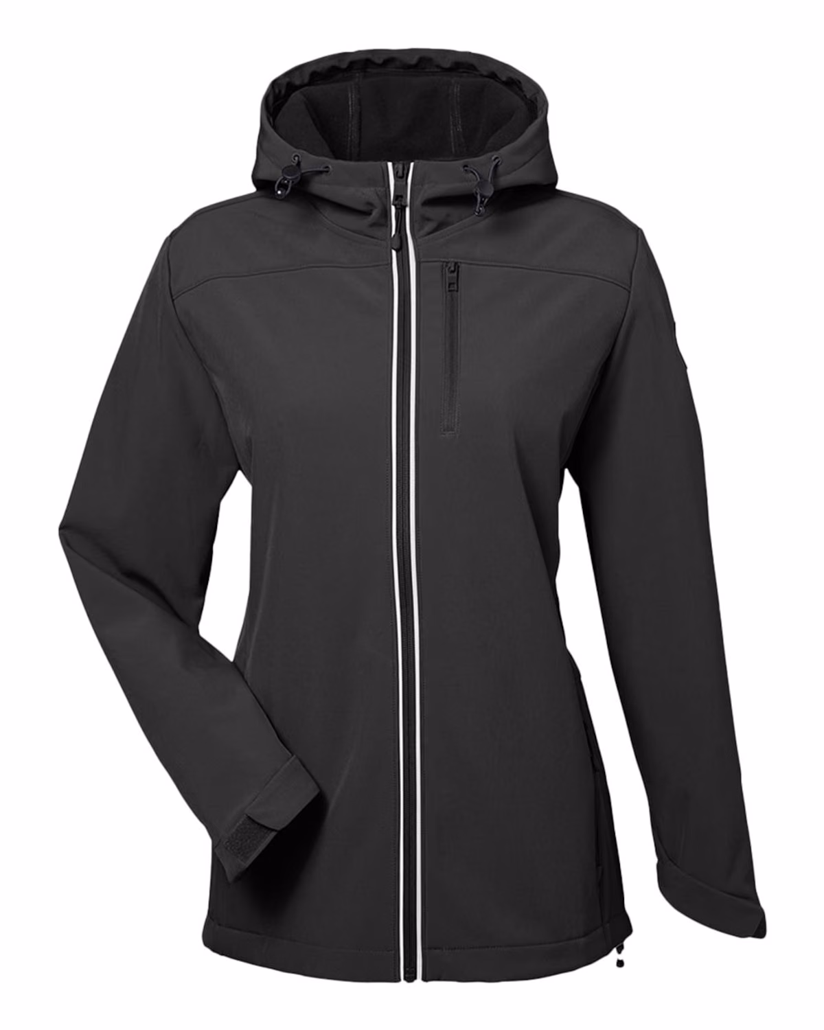Custom Nautica Women's Wavestorm Hooded Soft Shell Jacket