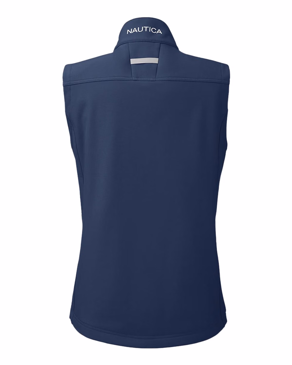 Custom Nautica Women's Wavestorm Soft Shell Vest - Navy - back
