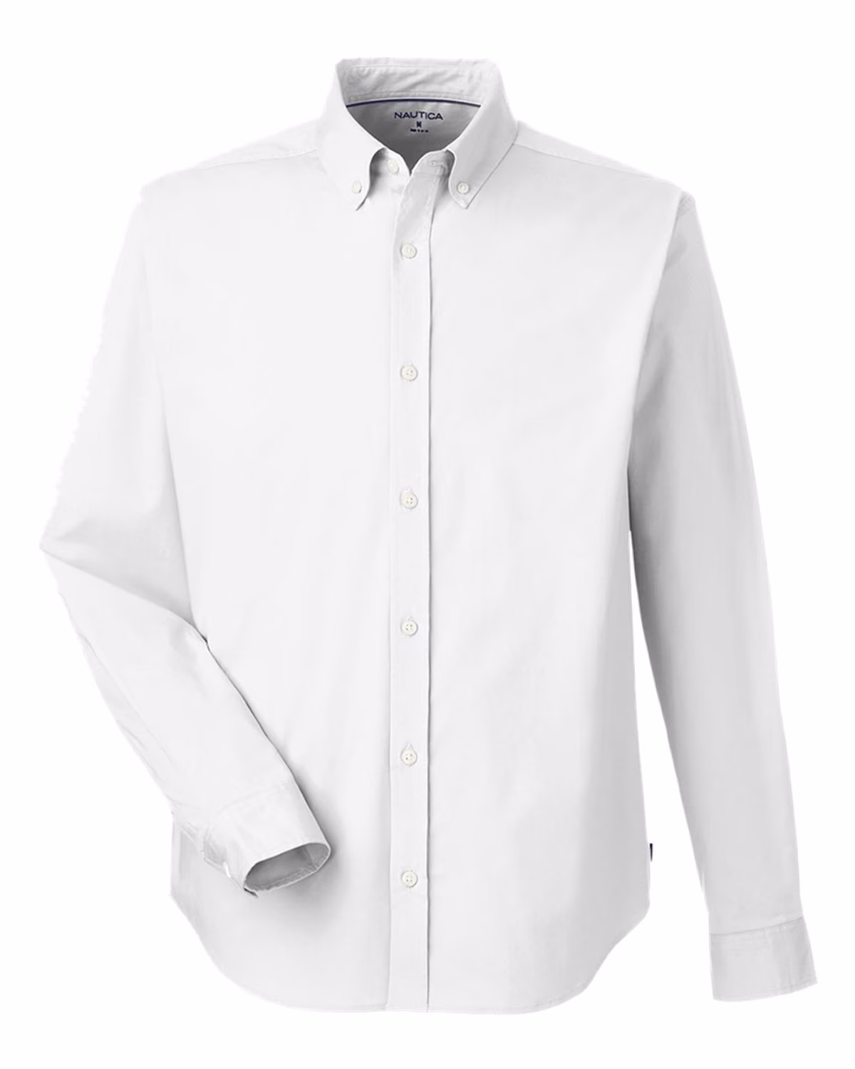 Custom Nautica Men's Staysail Shirt - White - front