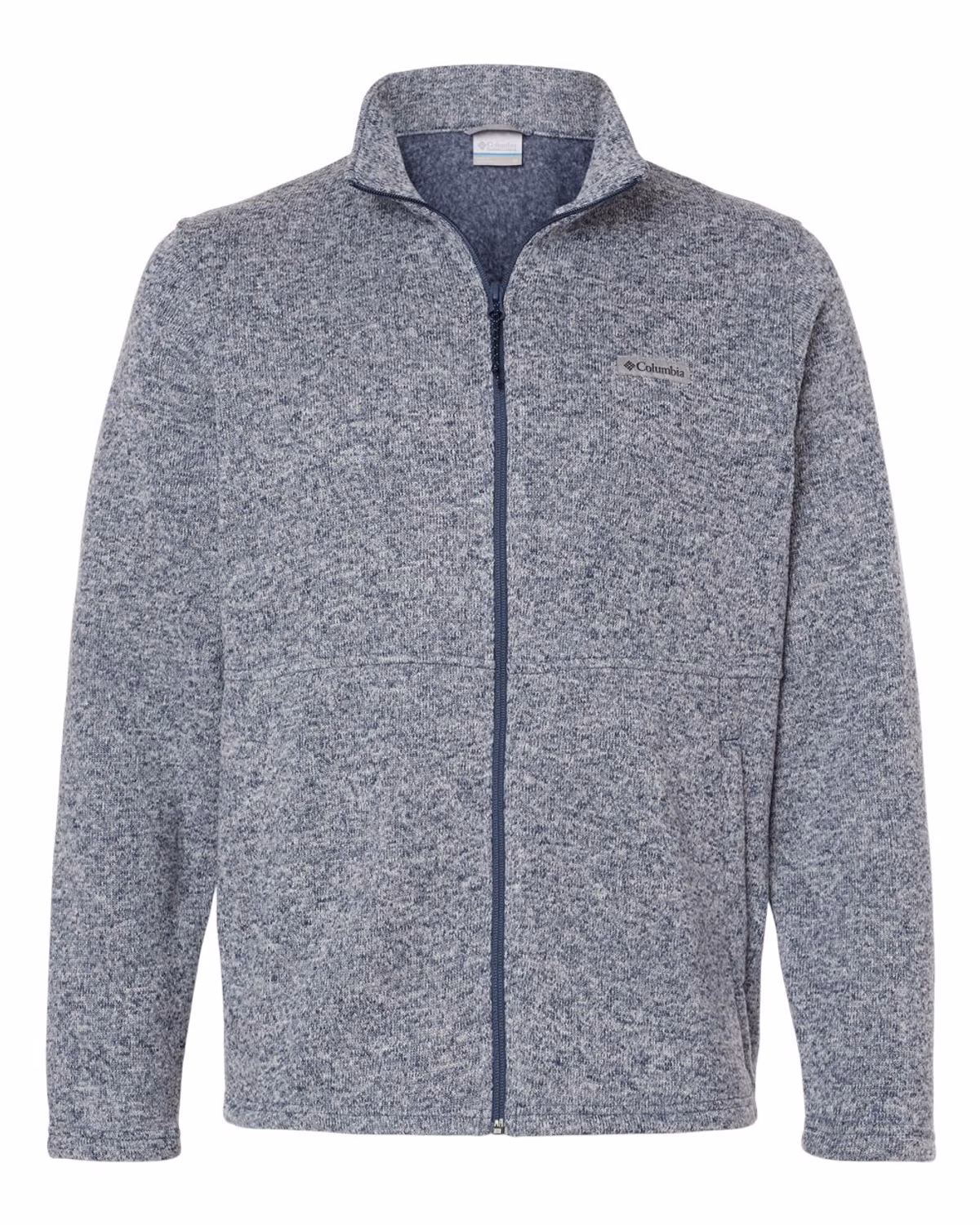 Custom Columbia Men's Alto Pass™ Fleece Full-Zip Jacket - Dark Mountain Heather - front