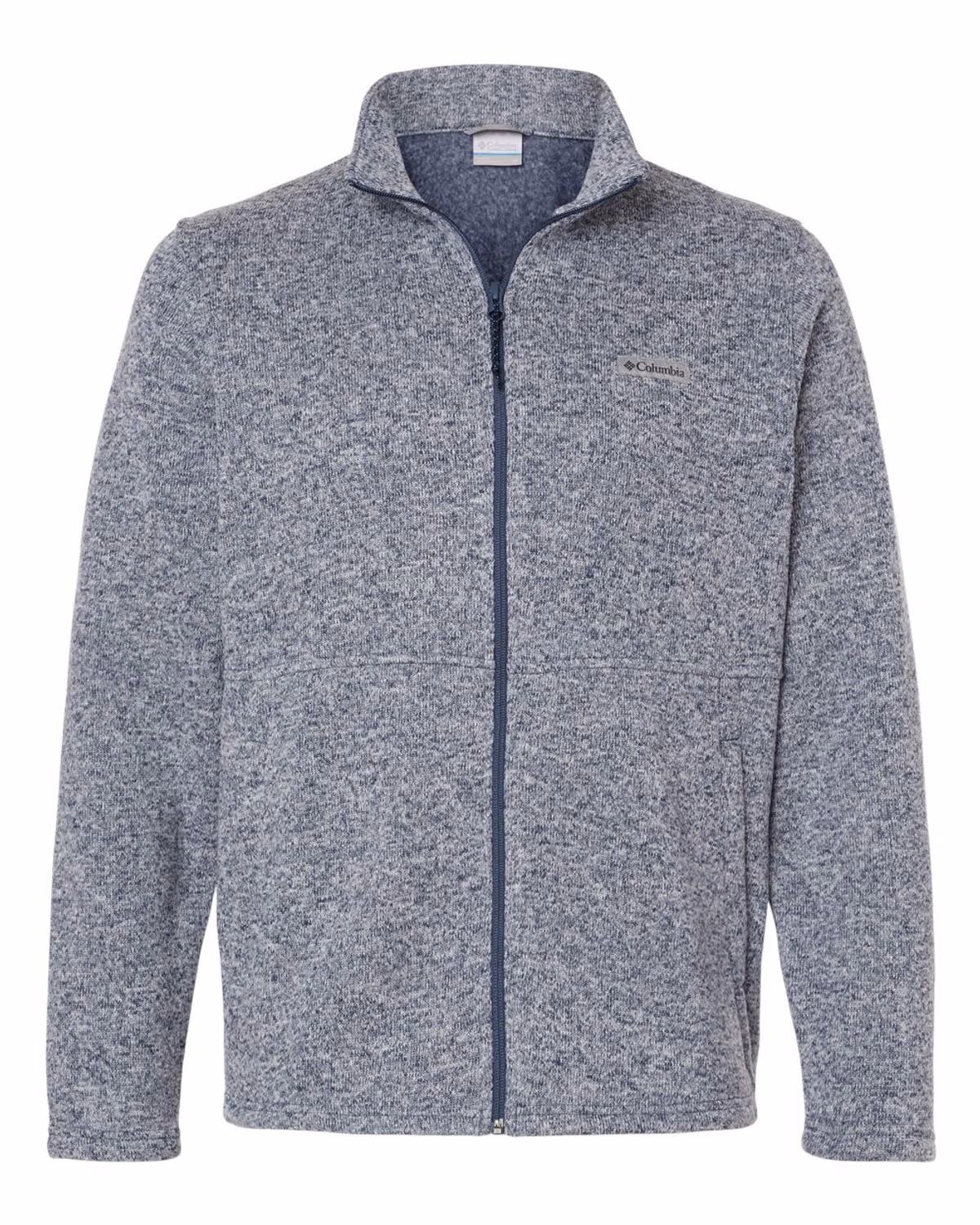 Custom Columbia Men's Alto Pass™ Fleece Full-Zip Jacket - Dark Mountain Heather - front