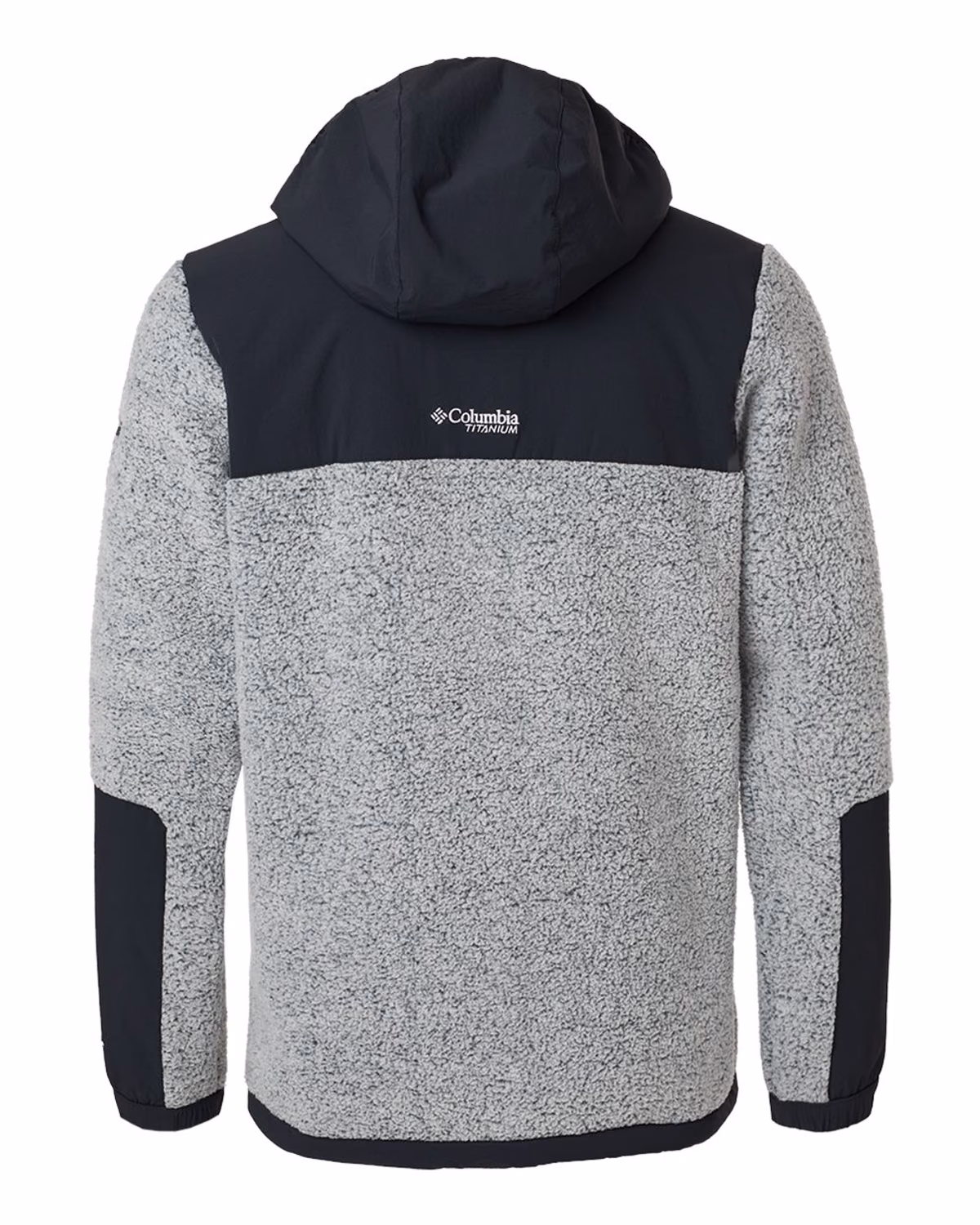 Custom Columbia Men's Arctic Crest™ Sherpa Full-Zip Jacket - White/ Black - back