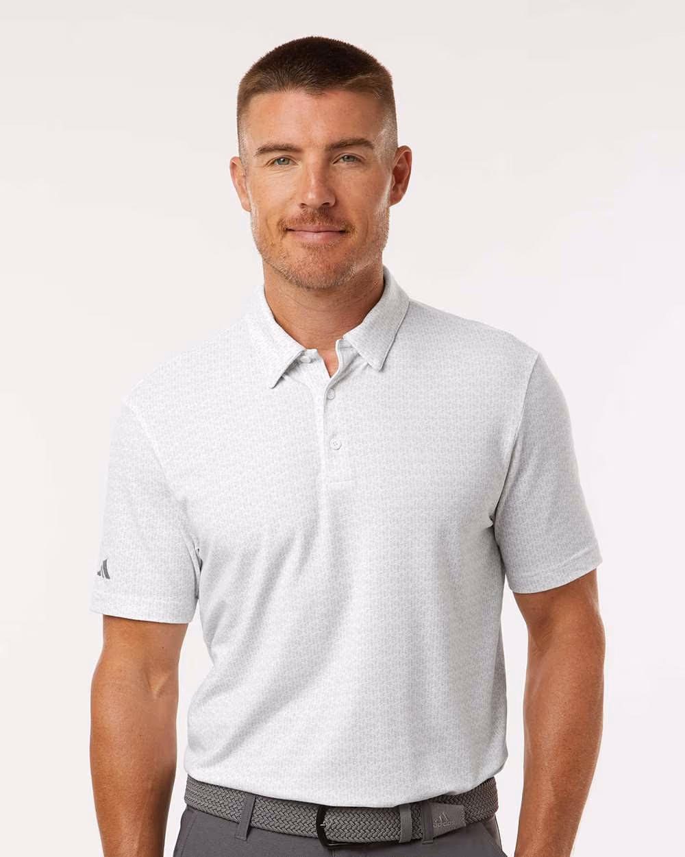 Custom Adidas Men's Blended Printed Polo
