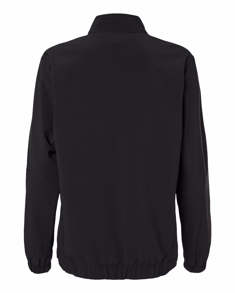 Custom Adidas Women's Stretch Woven Half-Zip Pullover - Black flat back