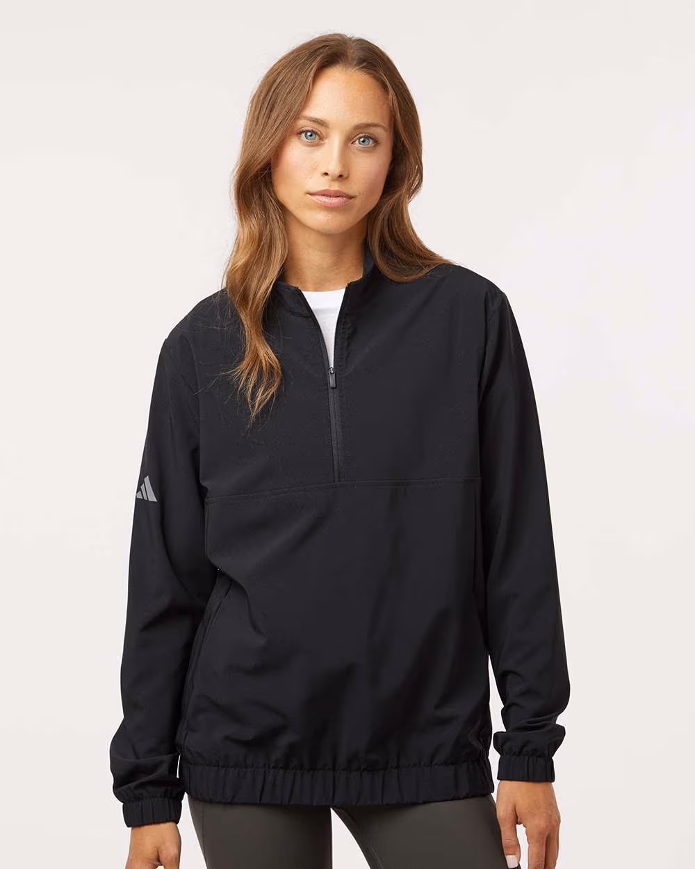 Custom Adidas Women's Stretch Woven Half-Zip Pullover