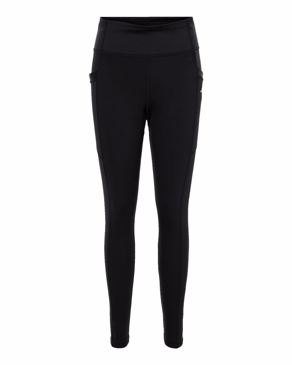 Custom Adidas Women's Performance Pocket Leggings Black flat front