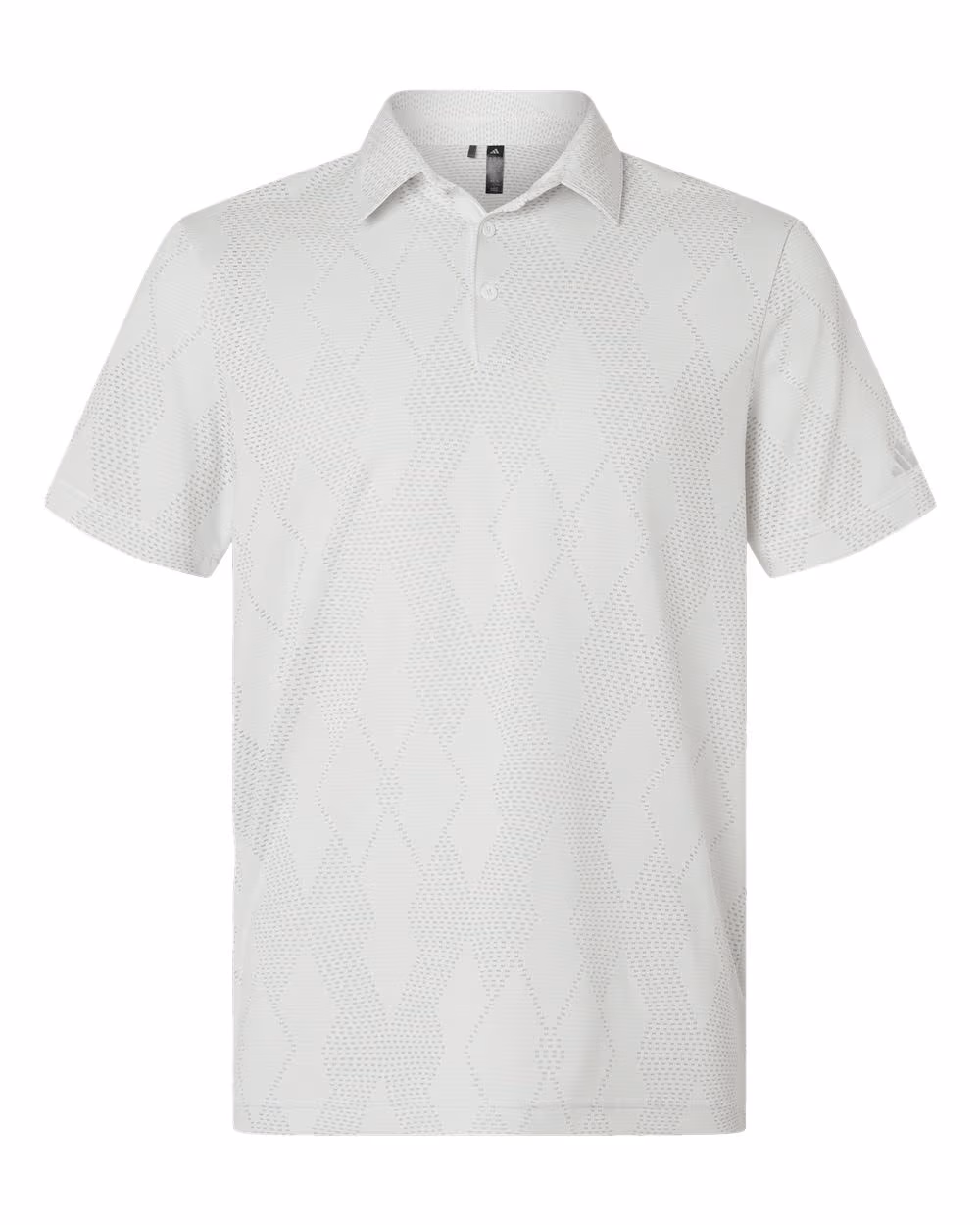 Custom Adidas Men's Ultimate365 Textured Polo - White flat front