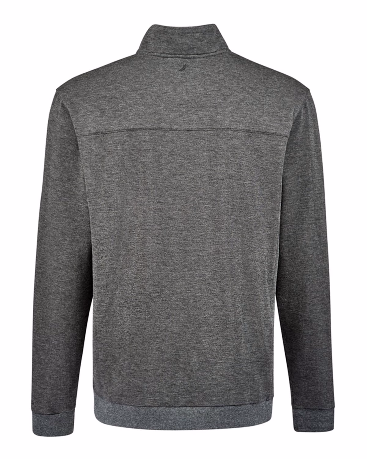 Custom Nautica Unisex Explorer Fleece Quarter-Zip Pullover - Charcoal Heather - back