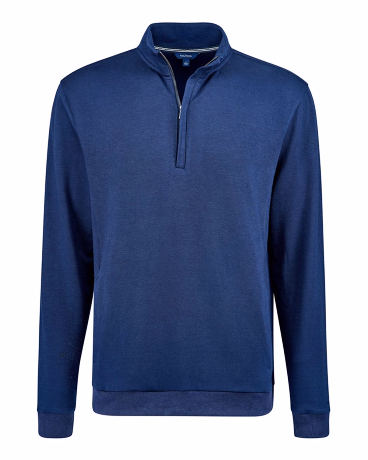 Custom Nautica Unisex Explorer Fleece Quarter-Zip Pullover - Navy - front