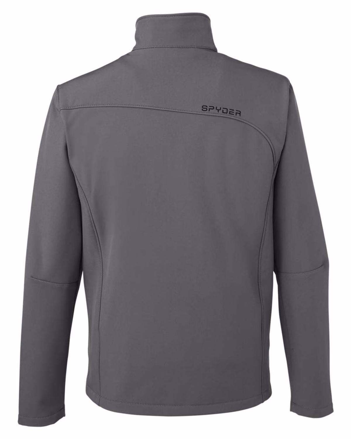 Custom Spyder Men's Transport Soft Shell Jacket - Polar/ Black - back