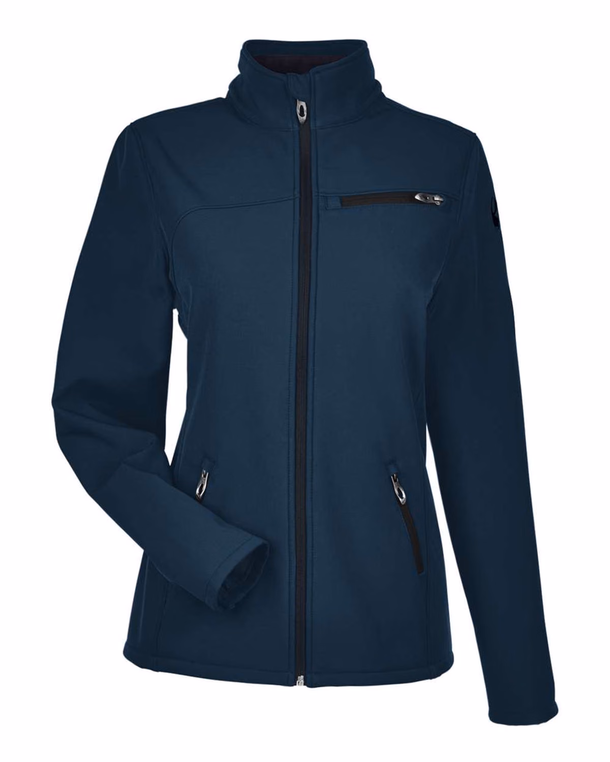 Custom Spyder Women's Transport Soft Shell Jacket - Frontier/ Black - front